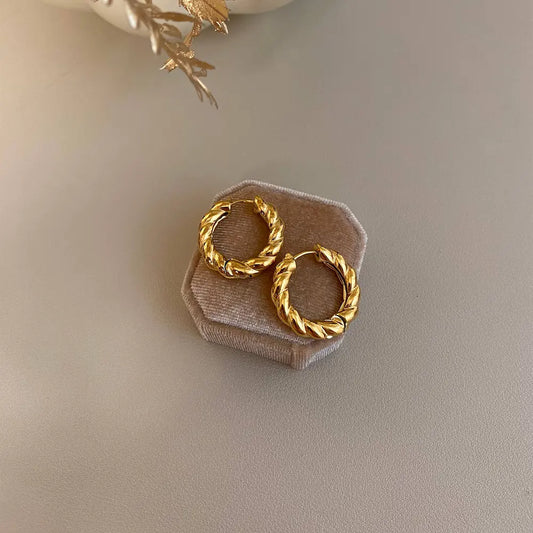 Twist Hoops Earring