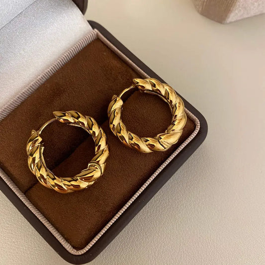 Twist Hoops Earring