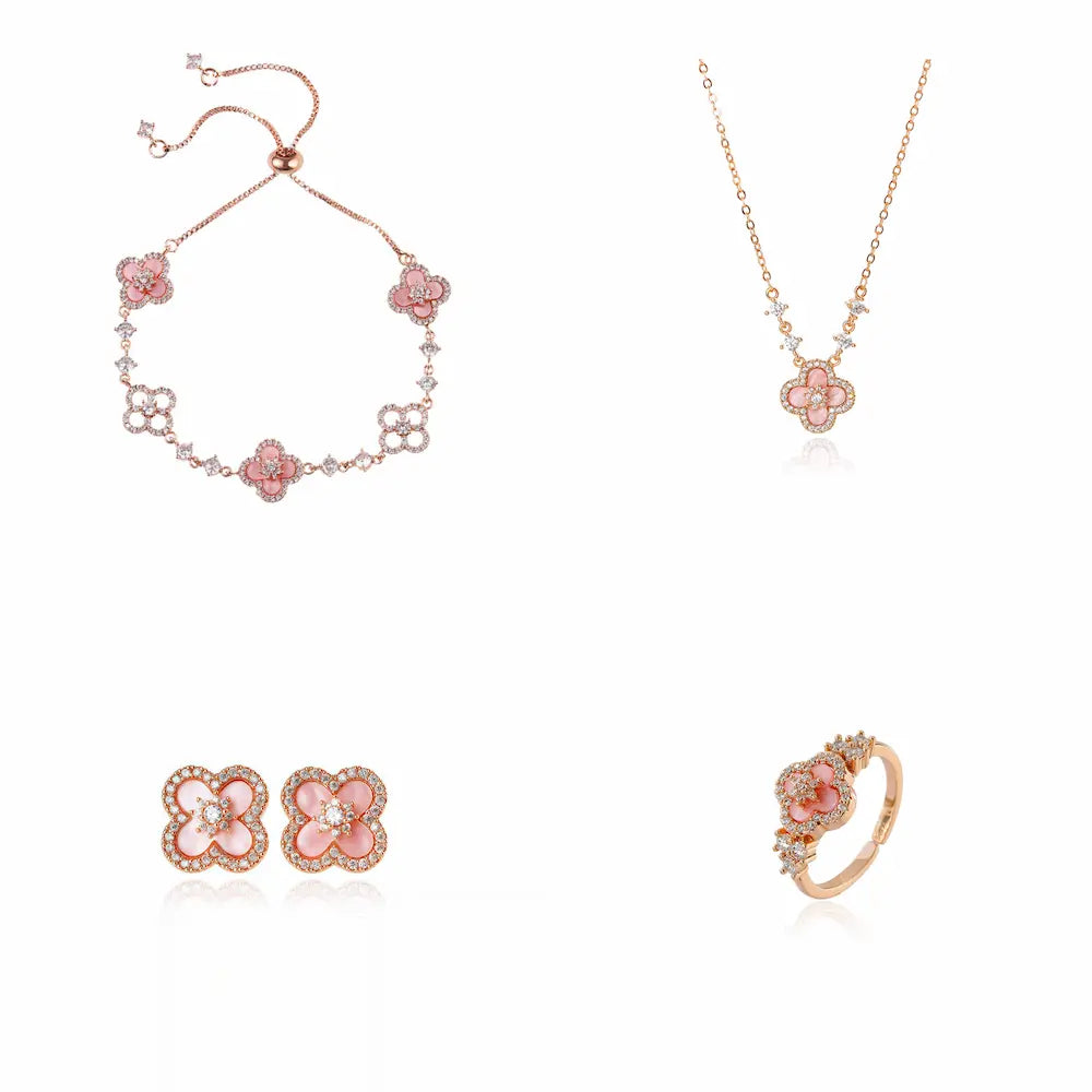 Sakur Diamond Cleef Bracelet Set