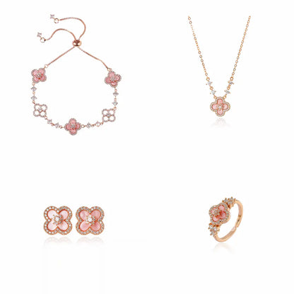 Sakur Diamond Cleef Bracelet Set