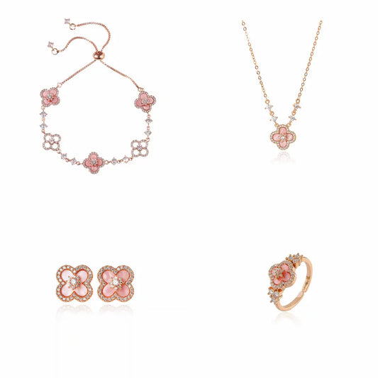 Sakur Diamond Cleef Bracelet Set