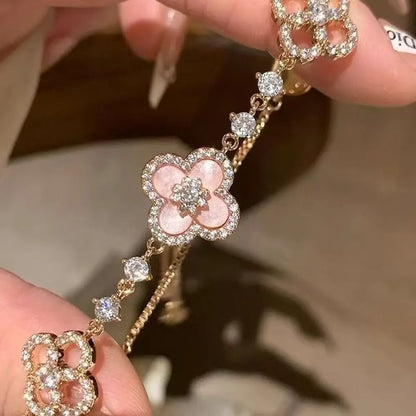 Sakur Diamond Cleef Bracelet Set