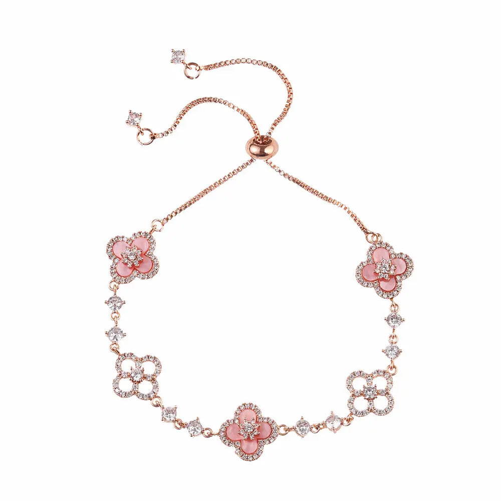 Sakur Diamond Cleef Bracelet Set
