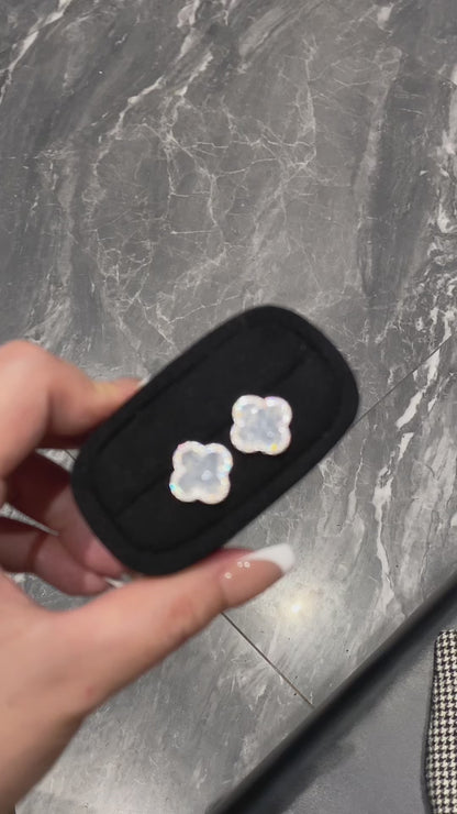 Azurea Clover Stud Earrings